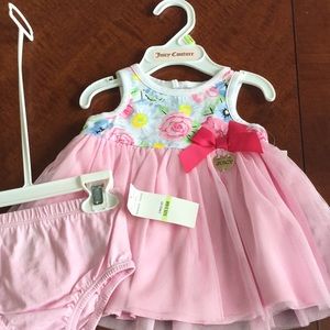 NWT Juicy Couture Baby girl dress/matching bloomer